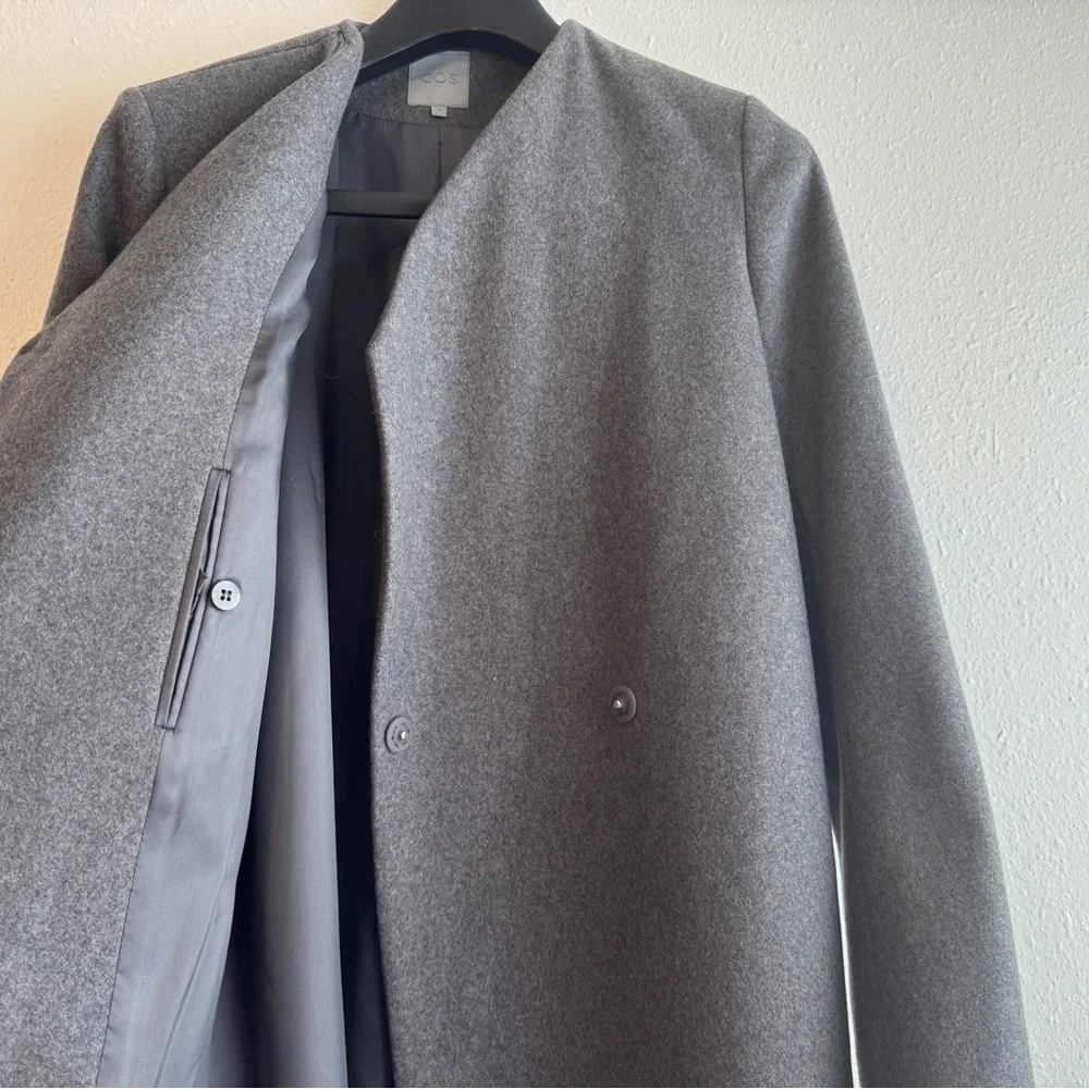 NWOT Asymmetric Architectural Layered Cashmere Coat Trinny Woodall 34 2 - Picture 7 of 10